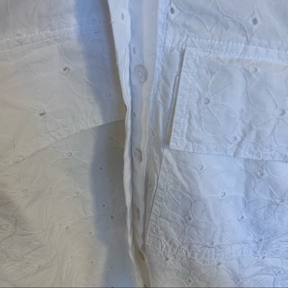 NWT Zara Eyelet Cutwork Embroidery Romper in White, Size M - Picture 8 of 14